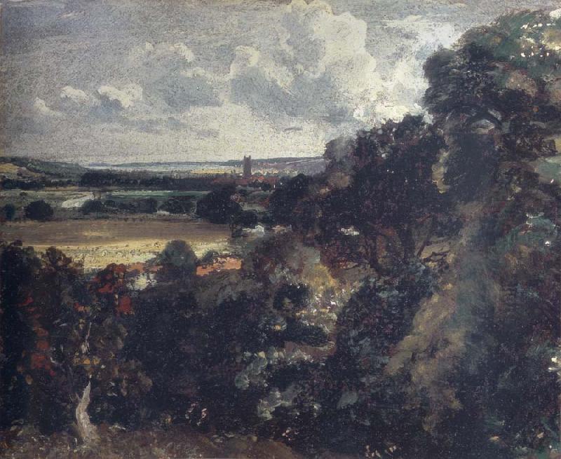 John Constable Dedham from near Gun Hill,Langham France oil painting art